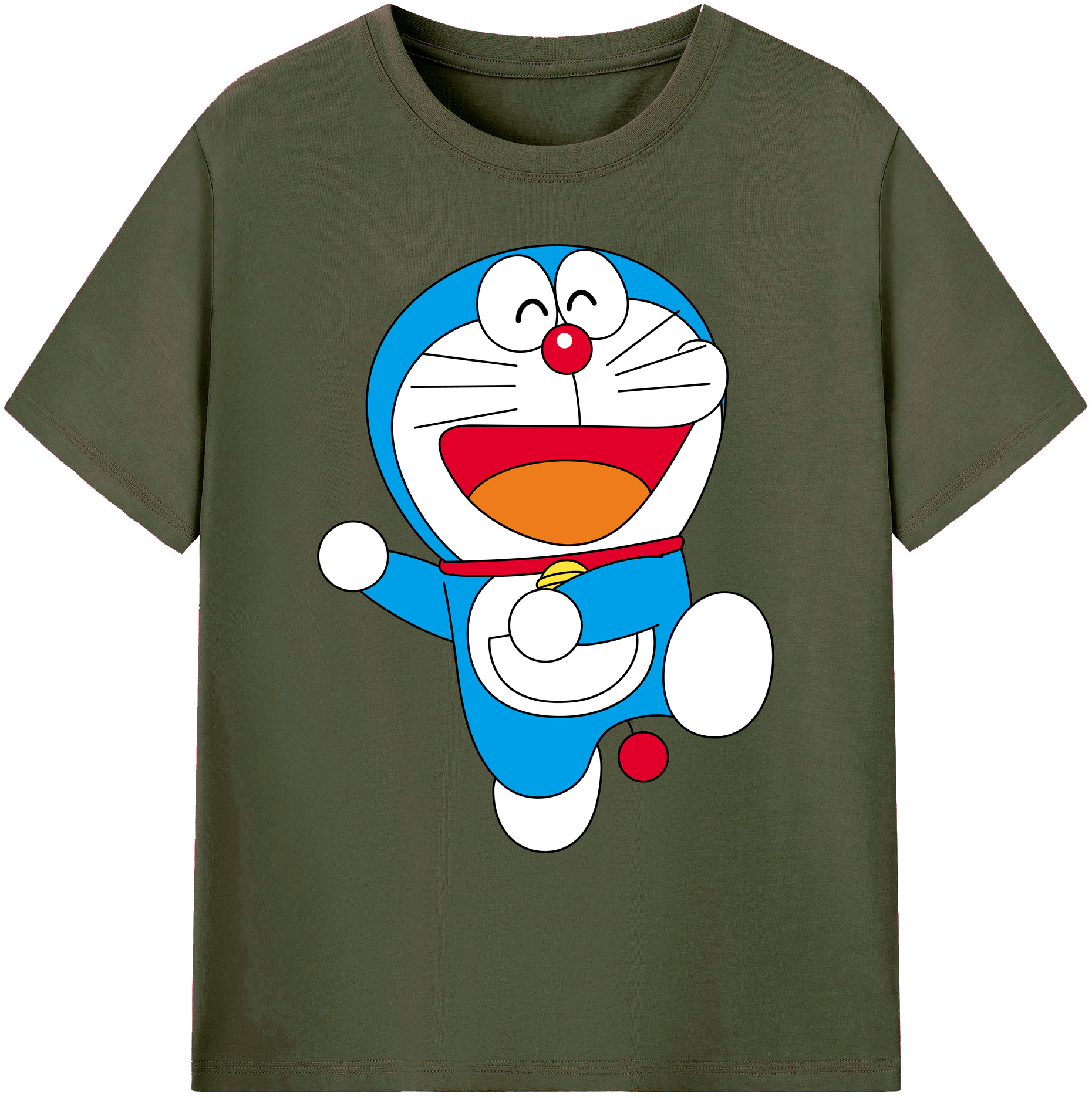 （画像用） ドラえもん Doraemon 綿100％ メンズ半袖Tシャツ｜肌触りやわらか＆通気性